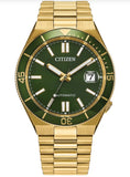 Citizen, Watch, Gents, Automatic, Tsuyosa, NJ0232-53X, Gold Tone, Green Dial