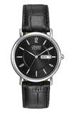 Citizen, Watch, Gents, Men’s Dress Classics, BM8240-103E, Eco-drive, Black Dial, Leather Strap