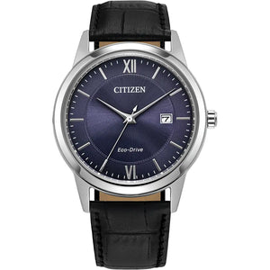 Citizen, Watch, Gents, Men’s Strap,AW1780-09L, Eco-Drive, Black Leather, Blue Dial