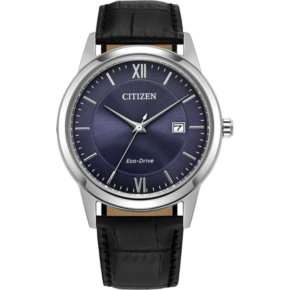 Citizen, Watch, Gents, Men’s Strap,AW1780-09L, Eco-Drive, Black Leather, Blue Dial
