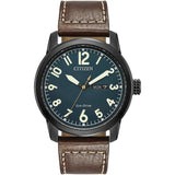 Citizen, Watch, Gents, Men’s Strap, BM8478-01L, Eco-Drive, Blue Dial, Brown Leather Strap