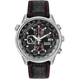 Citizen, Watch, Gents, Red Arrows Chronograph, CA0080-03E, RAF Logo, Black Dial, Leather Strap, Eco-Drive