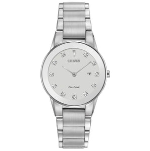 Citizen, Watch, Ladies, Axiom, GA1050-51B, Eco-Drive, White Dial, Bracelet