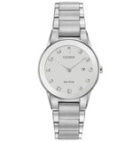 Citizen, Watch, Ladies, Axiom, GA1050-51B, Eco-Drive, White Dial, Bracelet