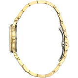 Citizen, Watch, Ladies, Classic, EM1052-51A, Eco-Drive, White Dial, Gold-Tone Stainless Steel Bracelet