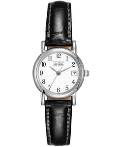Citizen, Watch, Ladies, Dress Classic, EW1270-01A, Eco-Drive, Black Dial, Leather Strap