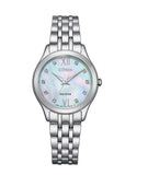 Citizen, Watch, Ladies, EM0891-58N, Citizen, Ladies', Silhouette, Diamond, Blue Mother Of Pearl Dial, Bracelet ,Eco Drive