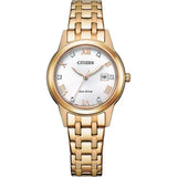 Citizen, Watch, Ladies, Silhouette Crystal, FE1243-83A, Eco-Drive,  Gold-tone