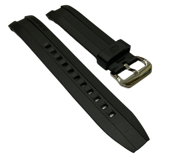 Edifice by Casio, Replacement Strap, Black, Resin Watch Band, 10437955, EMA-100-1AV
