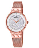 Festina, Watch, Women’s, Mademoiselle, F20387/1 Stainless Steel, Gold Plated, Swarovski Crystals,  Bracelet,