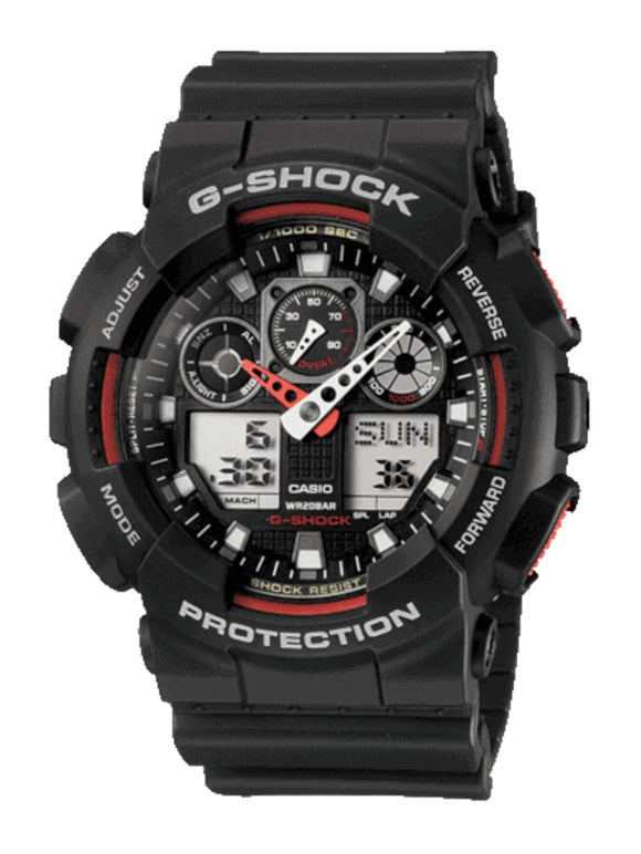 G-Shock, GA-100-1A4ER, 5081 Watch, Digital, Black