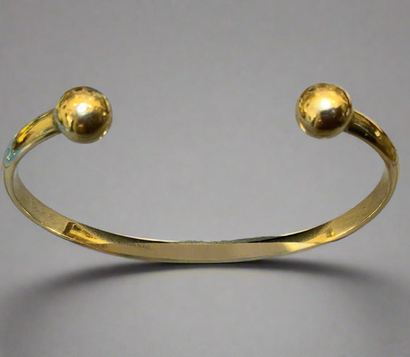 Gold, Bangle,Torque, Solid, , 9ct, (375), Yellow Gold, Antique, Vintage, 69.92mm x 59.64mm