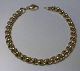 Gold, Bracelet,  Rollerball, Heavy, Solid, Chain, 9ct, (375), Yellow Gold, Antique, Vintage, 24.4cm