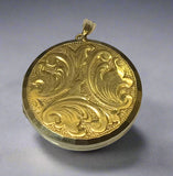 Gold, Locket, Pendant , 9ct, (375), Yellow Gold, Antique, Vintage, 26.28mm x 28.46mm