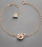 Guess Jewellery, Bracelet, UBB29020-L, Mini Chain Knot, Ladies' Rose Gold Plated.