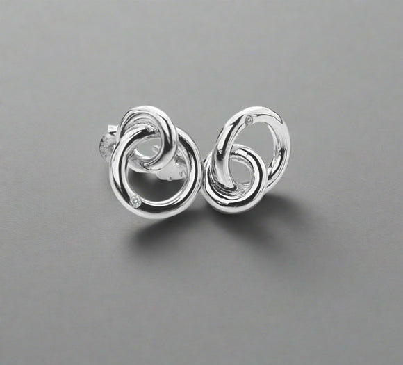Hot Diamonds, Earrings, Stud, Eternal Collection , Plain Sterling Silver, DE308