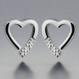 Hot Diamonds, Earrings, Stud, Just add Love, Sterling Silver, DE110