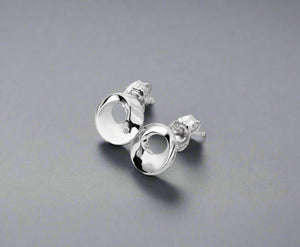 Hot Diamonds, Earrings, Stud, Quest Circle, Plain Sterling Silver, DE651