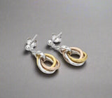 Copy of Hot Diamonds, Earrings, Trio Teardrop, Rose and Gold Plate, Accents, DE645