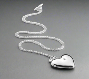 Hot Diamonds, Locket, Heart, Romantic Collection, Sterling Silver,Pendant, DP132