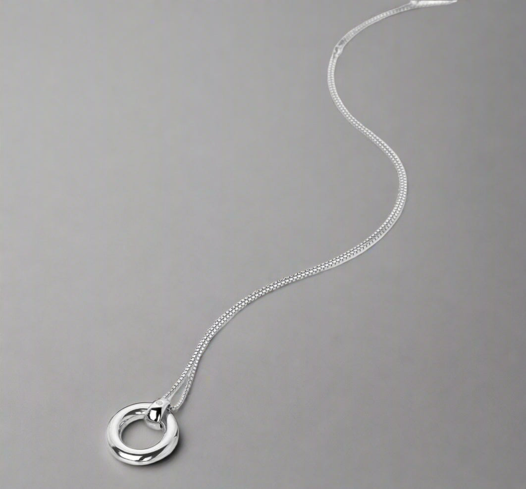Hot Diamonds Orecchini A Cerchio In Argento 925 Con Diamante E Malachite Verde