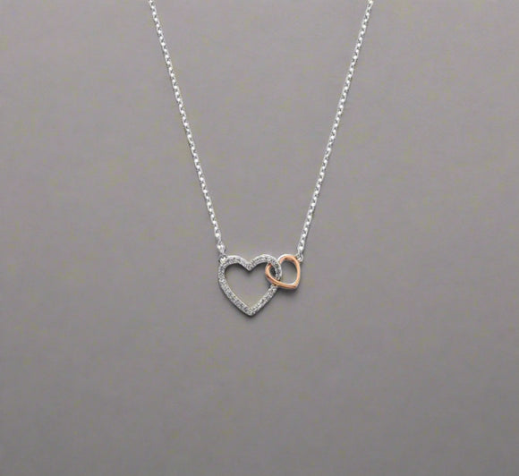 Hot Diamonds, Necklace, Heart, Togetherness Collection, Sterling Silver, DP732