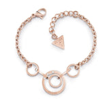 Guess Jewellery, Bracelet, UBB29029L, Chain Circles, Ladies' Rose Gold Plated.