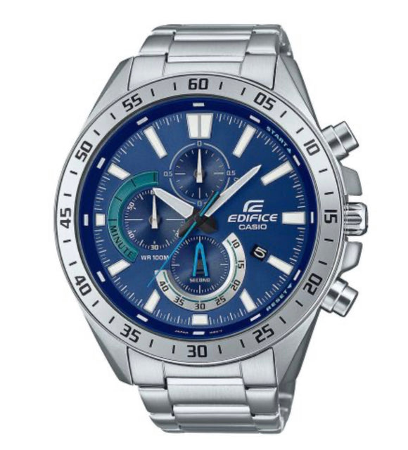 Edifice by Casio, Watch, Chronograph, EFV-620D-2AVUEF, 5579, Blue, Stainless Steel