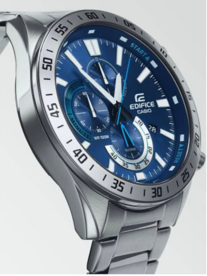 Edifice by Casio Watch Chronograph EFV 620D 2AVUEF 5579 Blue Stainless Steel