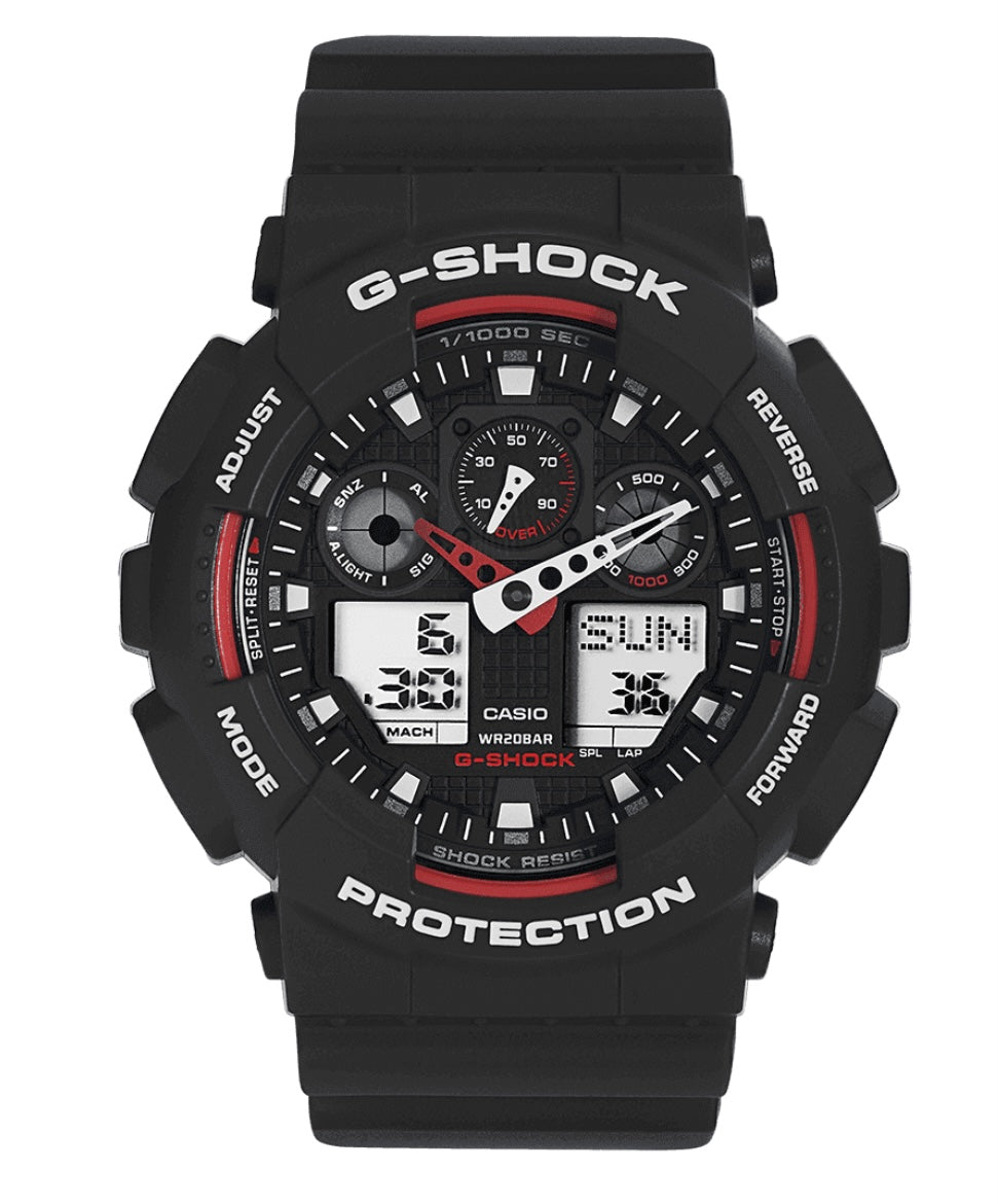 G Shock GA 100 1A4ER 5081 Watch Digital Black DC Jewellers UK