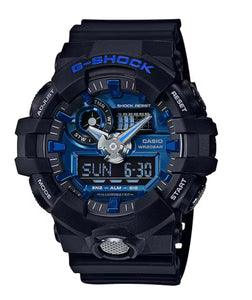 G-Shock, Watch, GA-710-1A2ER-5522, Analog, Digital, Black, Blue.