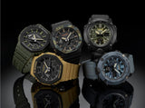 G-Shock, Watch, Layered Bezel, GA-2110SU-9AER, 5611, Analog, Digital, Yellow