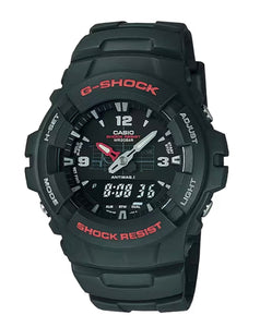 G-Shock, Watch, G-100-1BVMES, 5158, Analog, Digital, Black