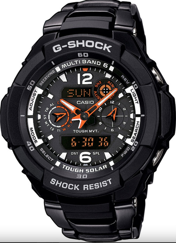 G-Shock, Watch, Gravity-master, Vintage, Collectable, New, GW-3500BD,5173,Analog, Digital, Black Bracelet