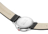 Mondaine, Watch, MSE.35110.LBV. EVO 2, Black, Vegan, Grape Leather Strap. 35 mm