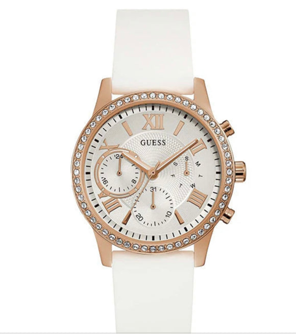 GUESS, Watch, Ladies,  W0616L1, Rose Gold PVD, Silicon Trap