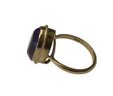 Vintage, Antique, Ring, 9ct, Yellow Gold, Amethyst , Size N,1/2 (56)