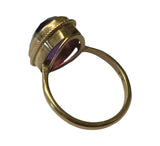 Vintage, Antique, Ring, 9ct, Yellow Gold, Amethyst , Size N,1/2 (56)