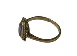 Vintage, Antique, Ring, 9ct, Yellow Gold, Amethyst , Size J,1/2 (50)