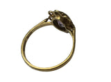 Vintage, Antique, Ring, 9ct, Yellow Gold, Amethyst , Size J,1/2 (50)