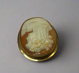 Gold, Cameo, Brooch, Pendant, 9ct (375)Yellow Gold, Antique, Vintage, 31.41mm x 39.45mm