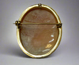 Gold, Cameo, Brooch, Pendant, 9ct (375)Yellow Gold, Antique, Vintage, 31.41mm x 39.45mm