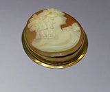 Gold, Cameo, Brooch, Pendant, 9ct (375)Yellow Gold, Antique, Vintage, 31.41mm x 39.45mm
