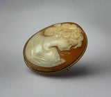 Gold, Cameo, Brooch, Pendant, 9ct (375)Yellow Gold, Antique, Vintage, 33.61mm x 43.97mm