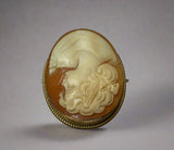 Gold, Cameo, Brooch, Pendant, 9ct (375)Yellow Gold, Antique, Vintage, 33.61mm x 43.97mm