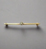 Gold, Pearl, Tie pin, 9ct, (375), Yellow Gold, Antique, Vintage, 4.89mm x 51.17mm