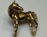 Gold, Golden Horse, Stallion, Tie pin, 9ct, (375), Yellow Gold, Antique, Vintage, 23.34mm x 22.18mm