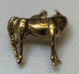 Gold, Golden Horse, Stallion, Tie pin, 9ct, (375), Yellow Gold, Antique, Vintage, 23.34mm x 22.18mm