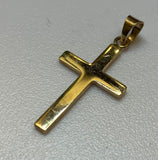 Gold, Golden Cross, Pendant , 9ct, (375), Yellow Gold, Antique, Vintage, 14.50mm x 26.24mm