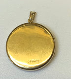 Gold, Locket, Pendant , 9ct, (375), Yellow Gold, Antique, Vintage, 26.28mm x 28.46mm